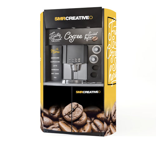 Vendmaster can Personalised coffee stations and trolleys for your business