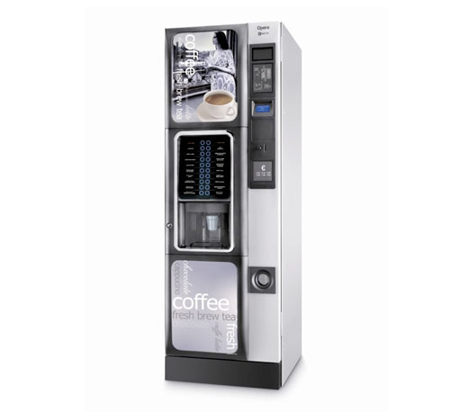 Vendmaster can supply the Opera slimline coffee machine offering an extensive range of quality drinks