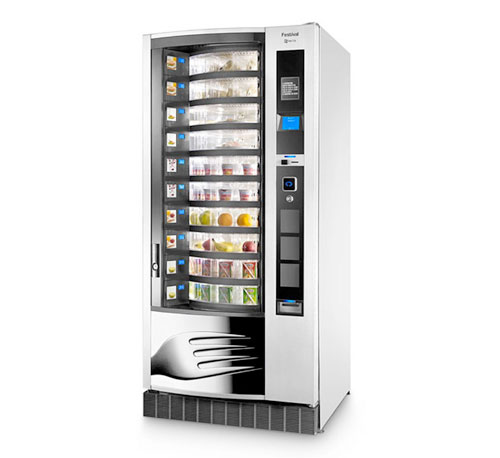 Vendmaster offer the Frestival fresh food vending machine with ajustable sized food compartments